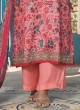 Art Silk Printed Pant style Suit